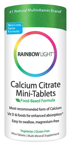 Rainbow Light Calcium Citrate 120 Mini Tablets