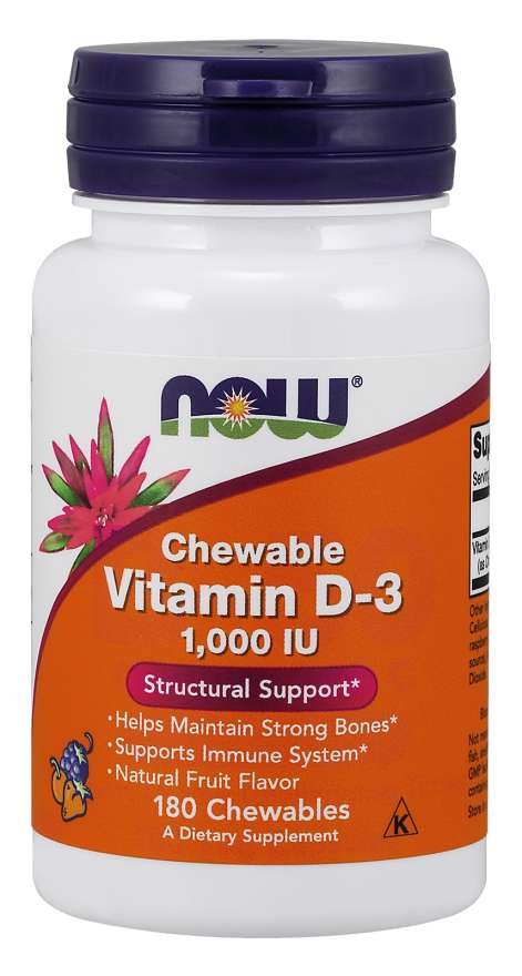 Now Vitamin D-3 1000 Iu 180 Chewables