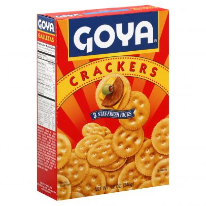 Goya Crackers 12 ( 3 Stay-Fresh Packs) Oz