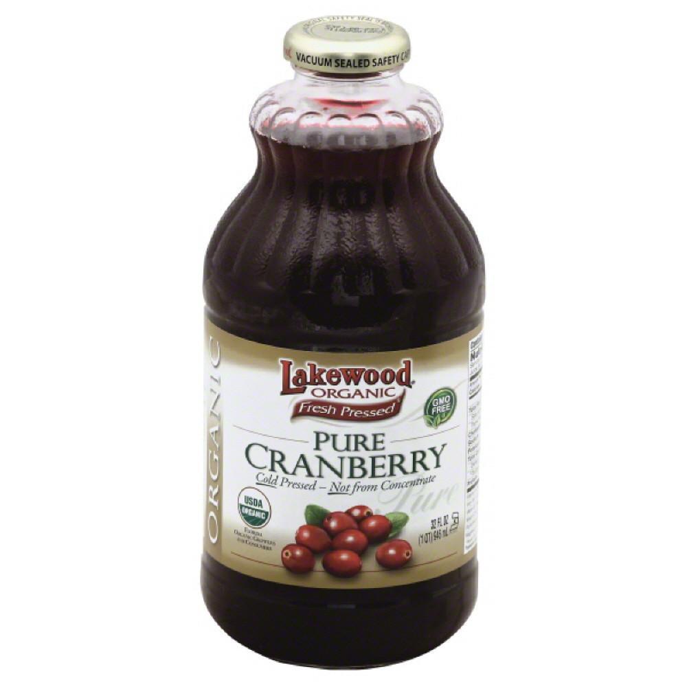 Lakewood Juice Organic Pure Cranberry, 32 Oz.
