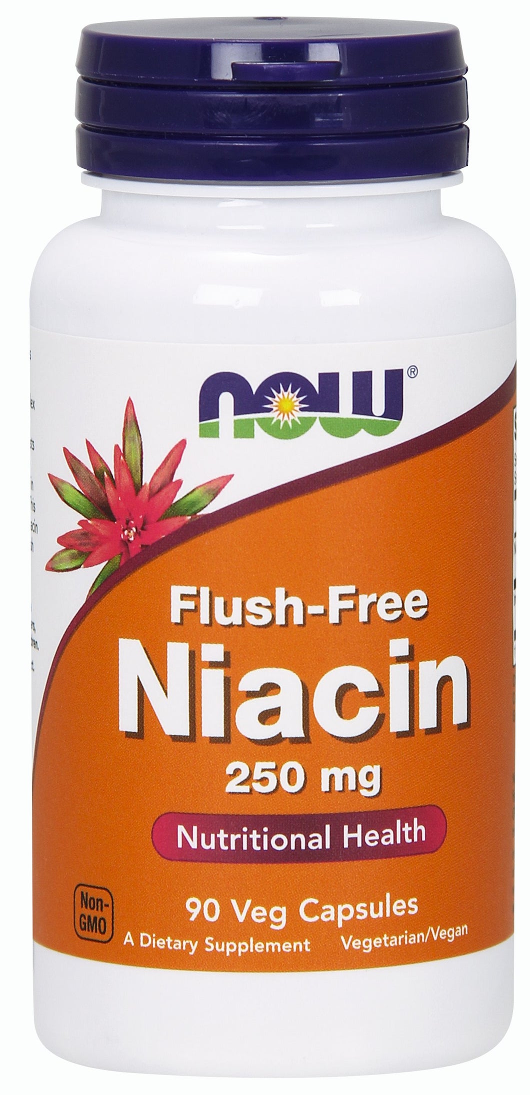 NOW NIACIN FLUSH FREE 250mg 90 VEG CAPSULES