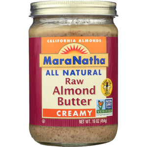 Mara Natha Raw Almond Butter Creamy 16 Oz