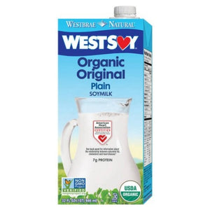 Westsoy Organic Original Plain Soy Milk 32fz