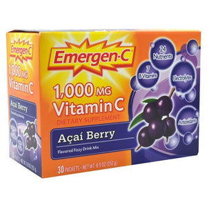 Alacer Emergen-C,Acai Berry  30 Pack