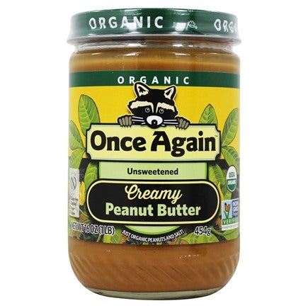 Once Again Organic Peanut Butter, Creamy,16 Oz