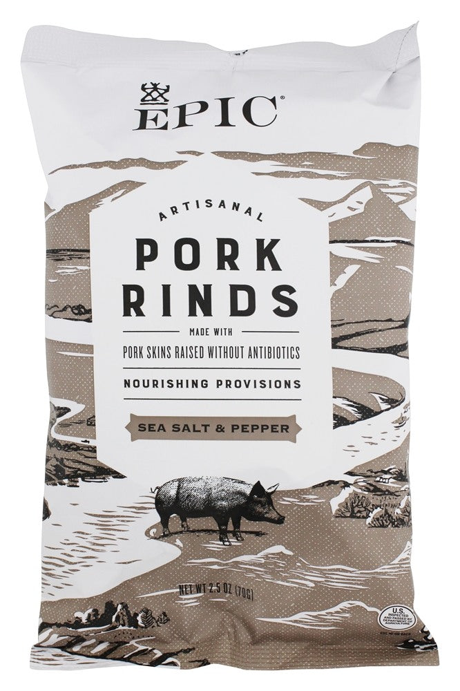 Epic Pork Rinds,Sea Slt&Pepper 2.5 Oz