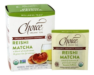 Choice Organic, Organic Reishi Matcha Tea 16bag