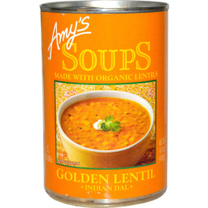 Amy's Soups Organic Indian Golden Lentil Soup 14.4 Oz