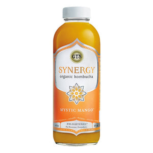 Synergy Organic Kombucha Raw Mystic Mango 16fl