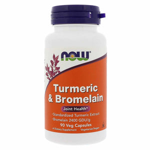 Now Turmeric & Bromelain, 90 Vegetarian Capsules