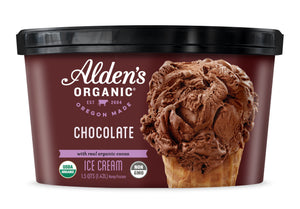 Alden's Organic Chocolate Ice Cream 48 Oz