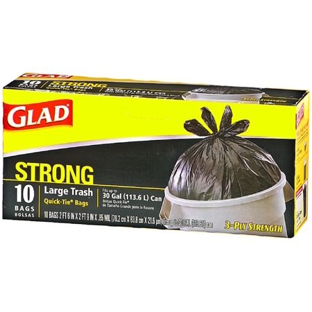 Glad Quick Tie Strong Large Trash Bags, 30 Gallon – Delicious MV & Vineyard  Grocer