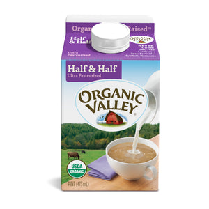 Organic Valley Ultra Pasterized Half & Half 16 Fl Oz