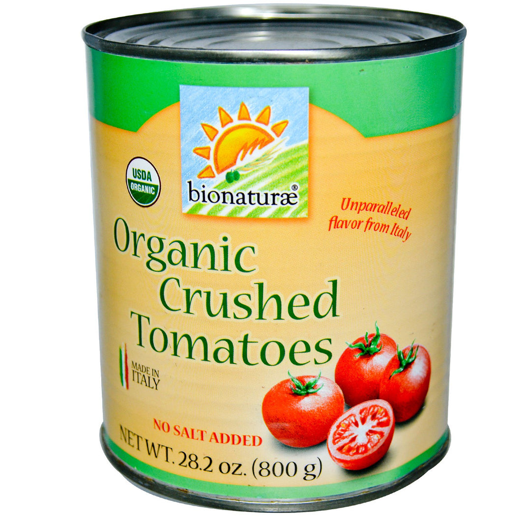 BIONATURAE ORGANIC CRUSHED TOMATOES 28.8 OZ Canned Tomatoes