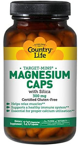 Country Target Mins Magnesium 120 Vegetarian Capsules