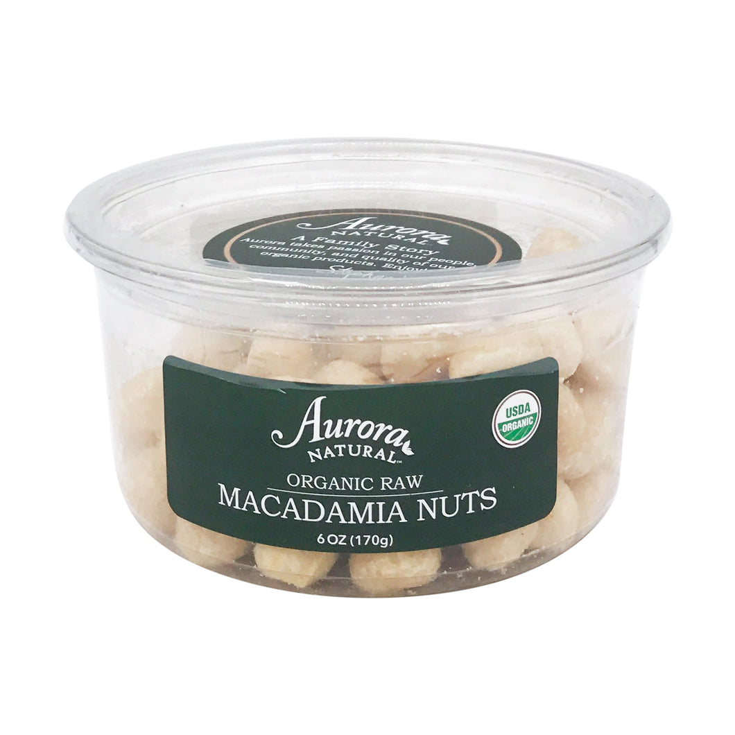 Aurora Natural Organic Raw Macadamia Nuts 6oz