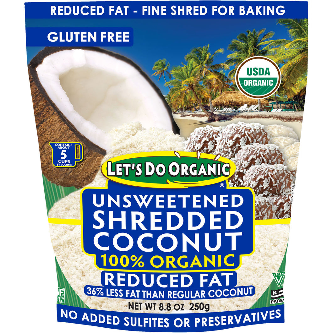 Let's Do Organic Shredded Coconut Lite 8.8 Oz