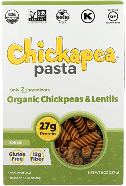 Chickapea Organic Spiral Pasta 8 Oz