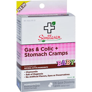 Similasan Baby Gas And Colic + Stomach Relief 135 Tablets