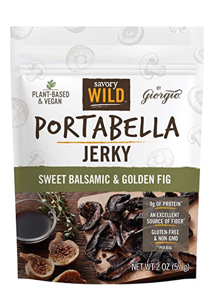 Savory Wild Portabella Jerky, Sweet Balsamic & Golden Fig 2 Oz