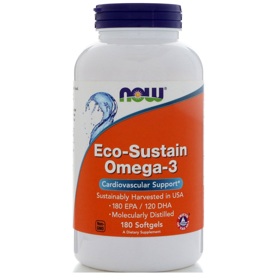 Now Eco-Sustain Omega-3, 180 Softgels