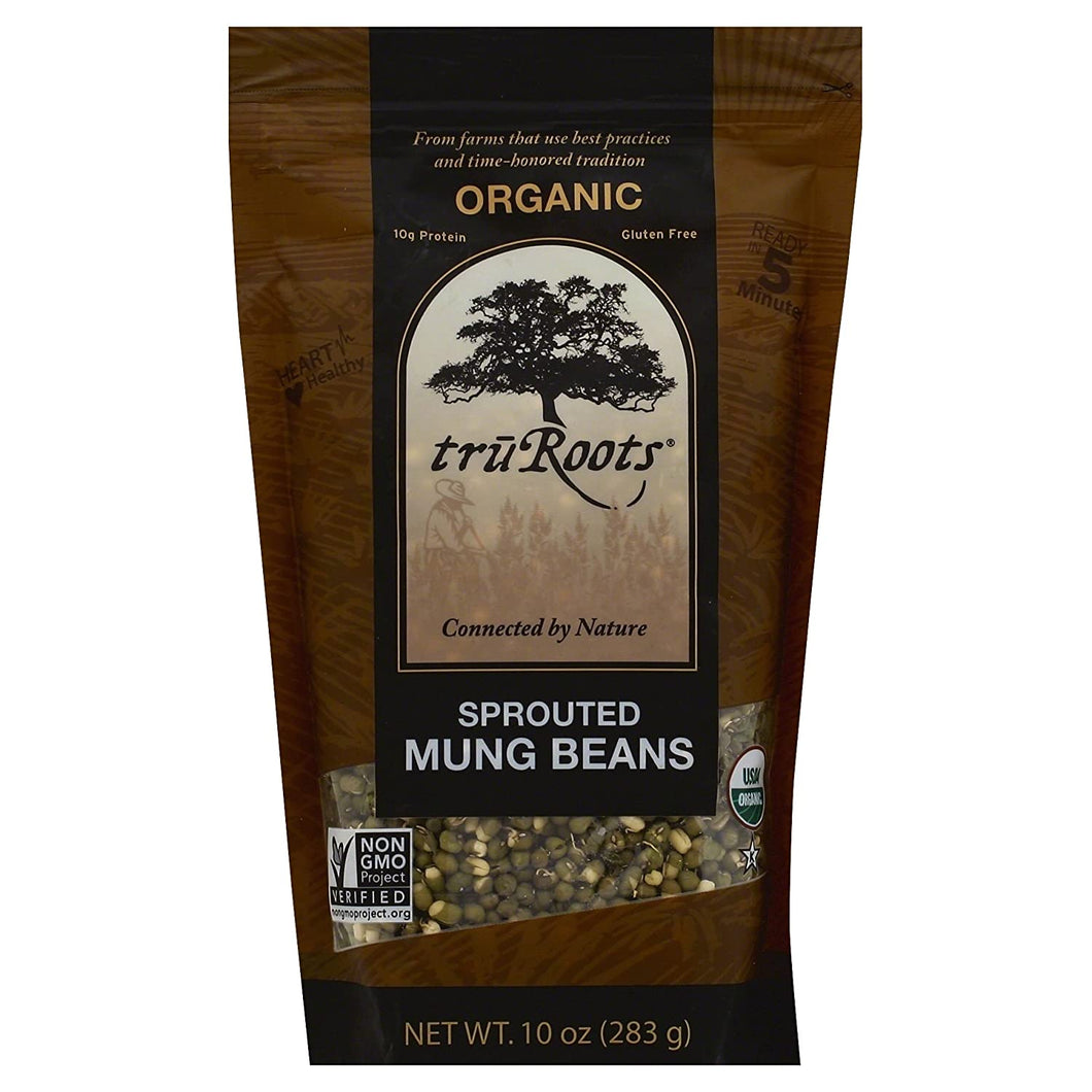Tru Roots Organic Sprouted Mung Beans 10 Oz