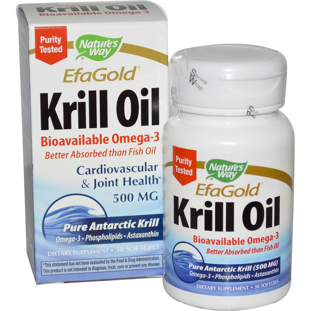 Nature's Way Krill Oil, 500 Mg 30 Softgels