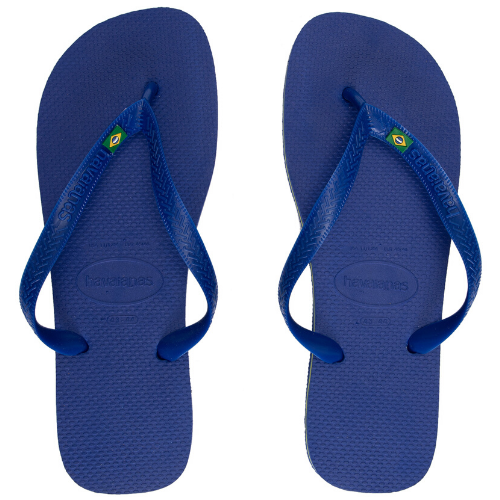 Havainas ADULTS Flip Flop Sandals ~ Marine Blue W/ Flag {HAV03}