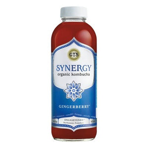 Gt's Kombucha, Organic Synergy Gingerberry 16 Oz