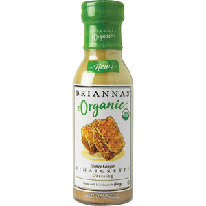 Brianna Organic Salad Dressing Honey & Ginger Vinaigrette