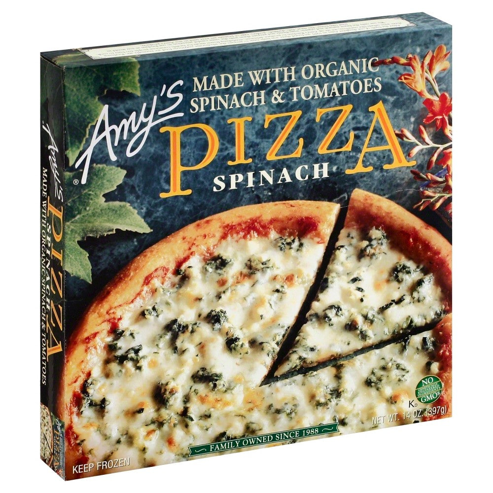 Amy's Frozen Spinach Pizza 14 Oz