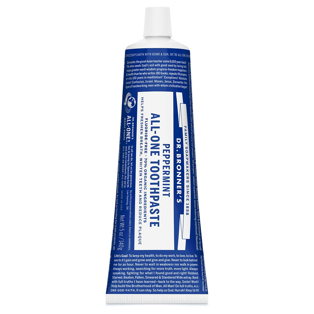Dr. Bronner's, Peppermint All-One Toothpaste 5 Oz