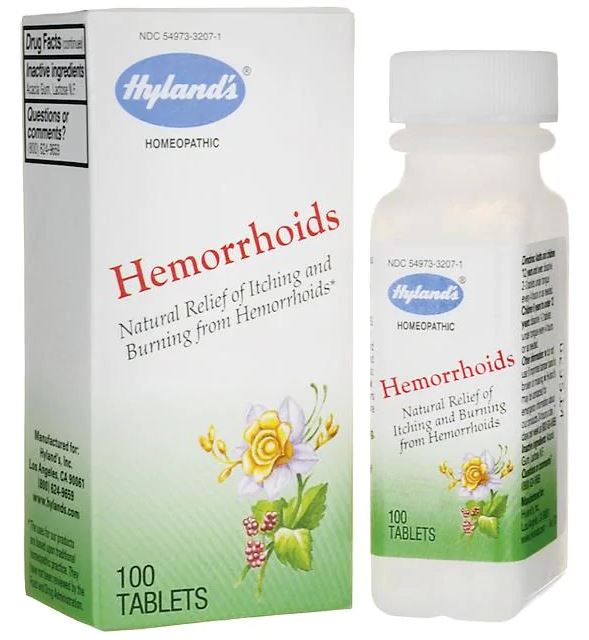 Hyland Hemorrhoid Tablets 100 Tab
