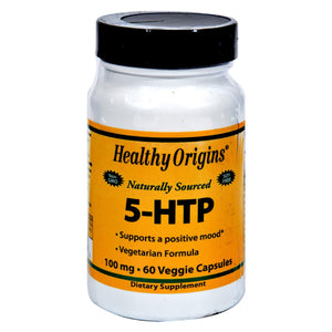 Healthy Origins 5-Htp, 100 Mg, Natural 60 Veggie Capsules