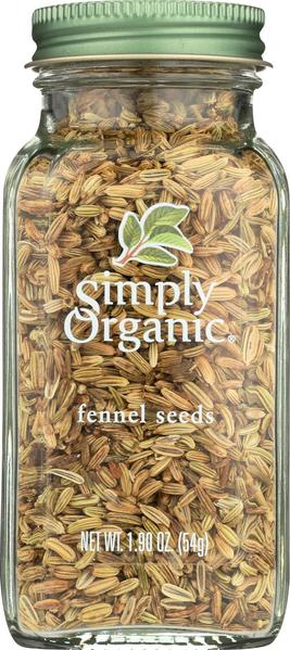 Simply Organic Whole Organic Fennel Seed 1.9oz