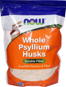 Now Psyllium Husk Soluble Fiber Whole 1 Lb
