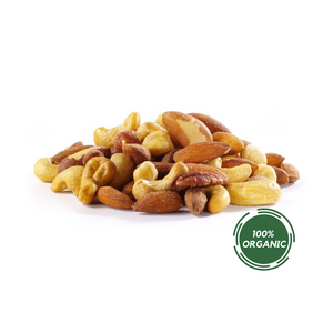 ORGANIC ROASTED SALTED MIXED NUTS 8oz DELI CUPS
