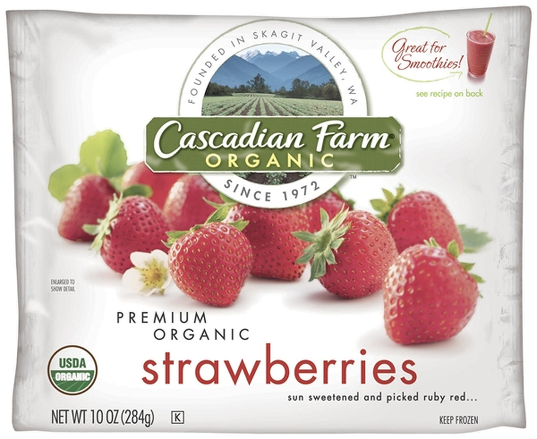 Cascadian Farm Organic Strawberries 10 Oz Bag