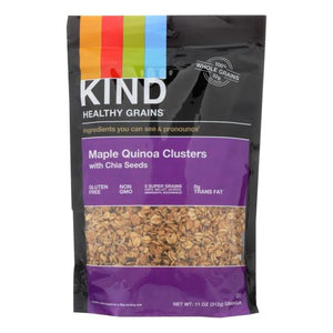 KIND HEALTHY GRAINS MAPLE QUINOA CLUSTERS WITH CHIA SEEDS 11oz