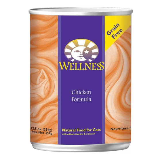 Wellness Chicken Formula Cat Food Can 12.5 Oz