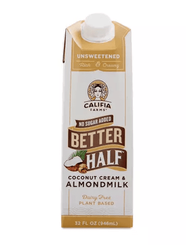 Califia Better Half , Coconut & Almond Milk, Unsweetened 32oz