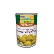 Field Day Green Pitted California Medium Sliced Olives 6 Oz