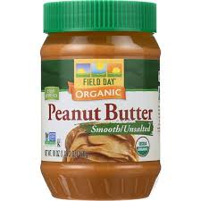 Field Day Peanut Butter Organic Smooth Unsalted 18oz
