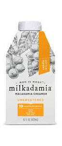 MILKADAMIA UNSWEETENED MACADAMIA CREAMER, 16fz