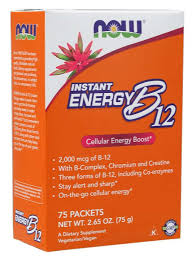 NOW INSTANT ENERGY B-12  2,000 Mcg, 75 PACKETS