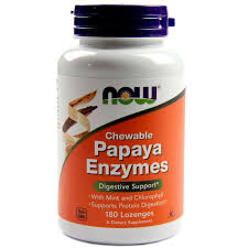 Now Papaya Enzyme-180 Chewable Lozenges