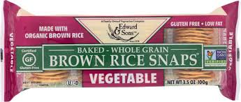 Edward & Sons Brown Rice Snaps Vegetable With Organic Brown Rice, 3.5 OZ