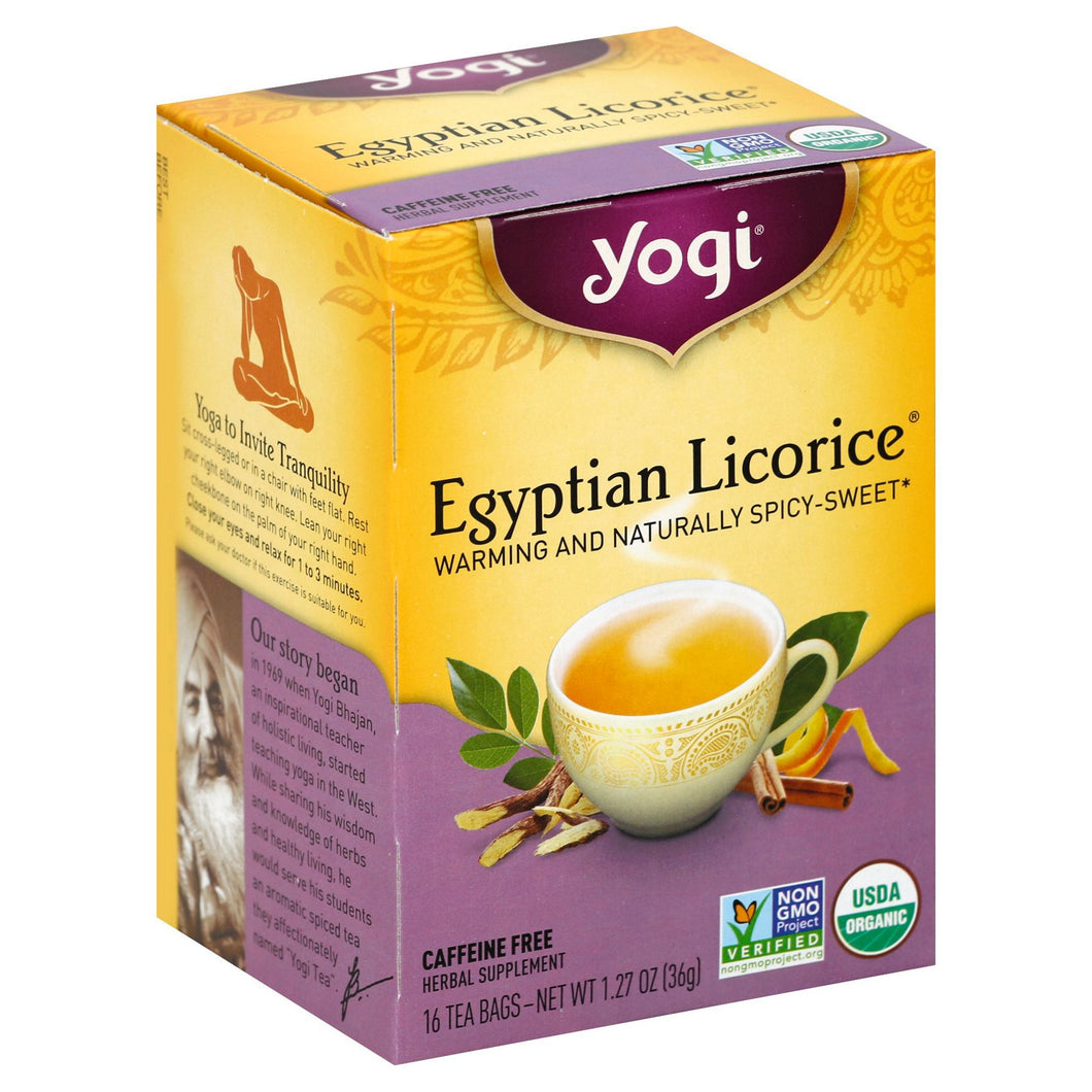 Yogi Organic Egyptian Licorice Tea 16 Bag
