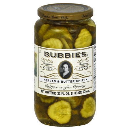BUBBIE BREAD & BUTTER CHIPS  33oz