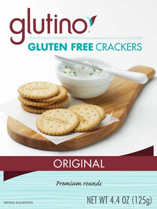 GLUTINO ORIGINAL GLUTEN FREE CRACKERS 4.4oz